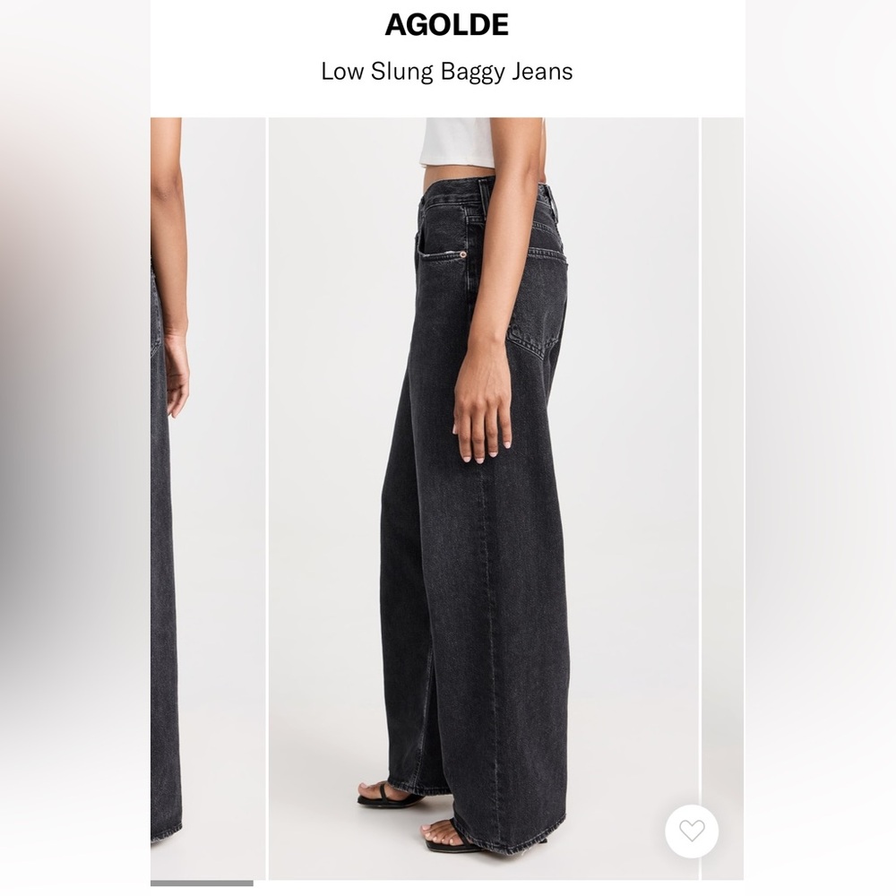 AGOLDE low slung baggy jean size 27 - in paradox